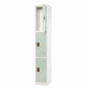 Adiroffice Large 3 Door Locker, Misty Green ADI629-203-MGRN